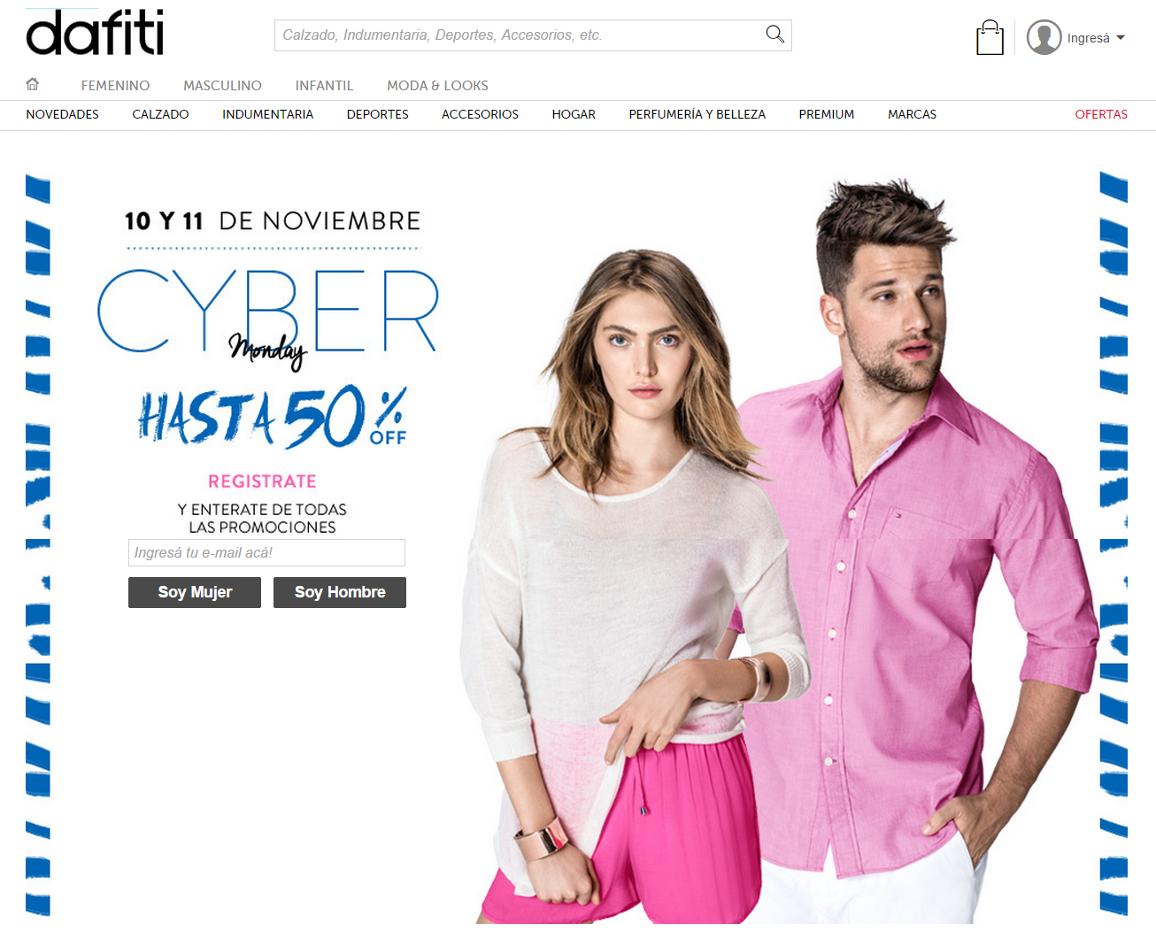 Cyber Monday 2014 Dafiti Argentina tu tienda de moda online