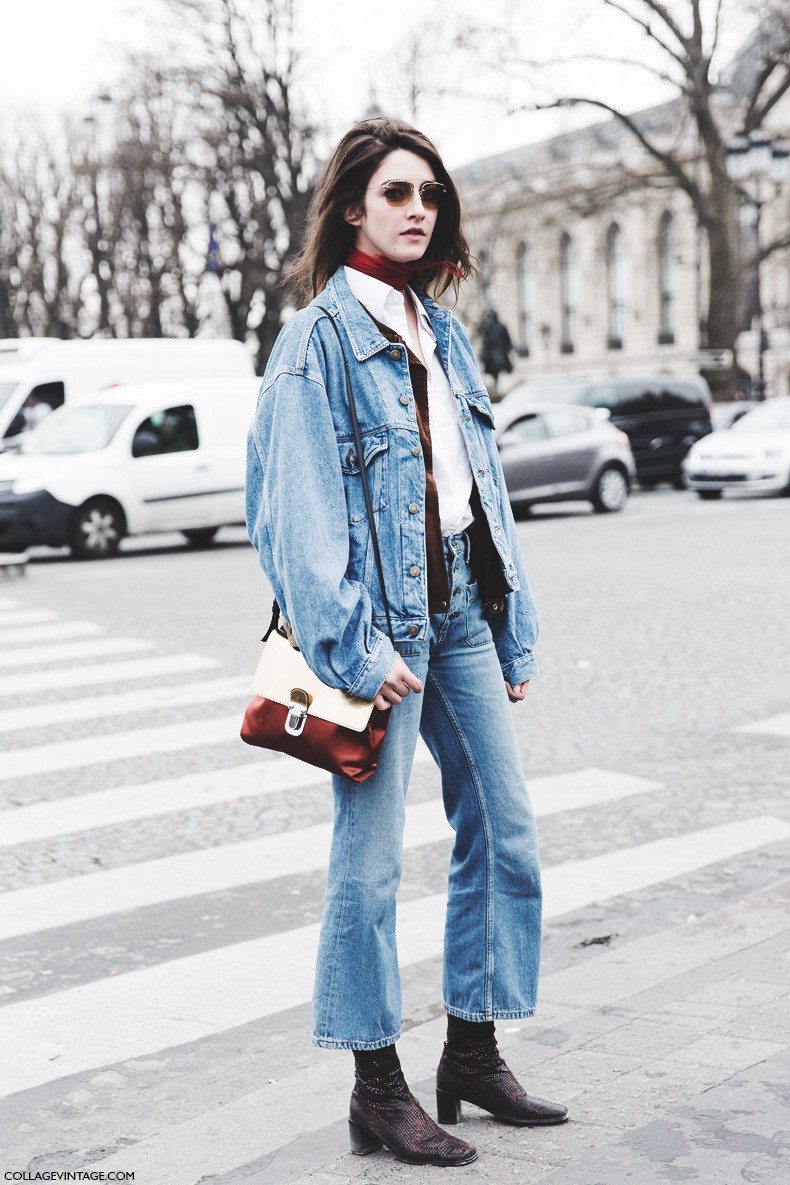 Paris_Fashion_Week-Fall_Winter_2015-Street_Style-PFW-Double_Denim-Outfit-Levis_Vintage-Model-1-790x1185